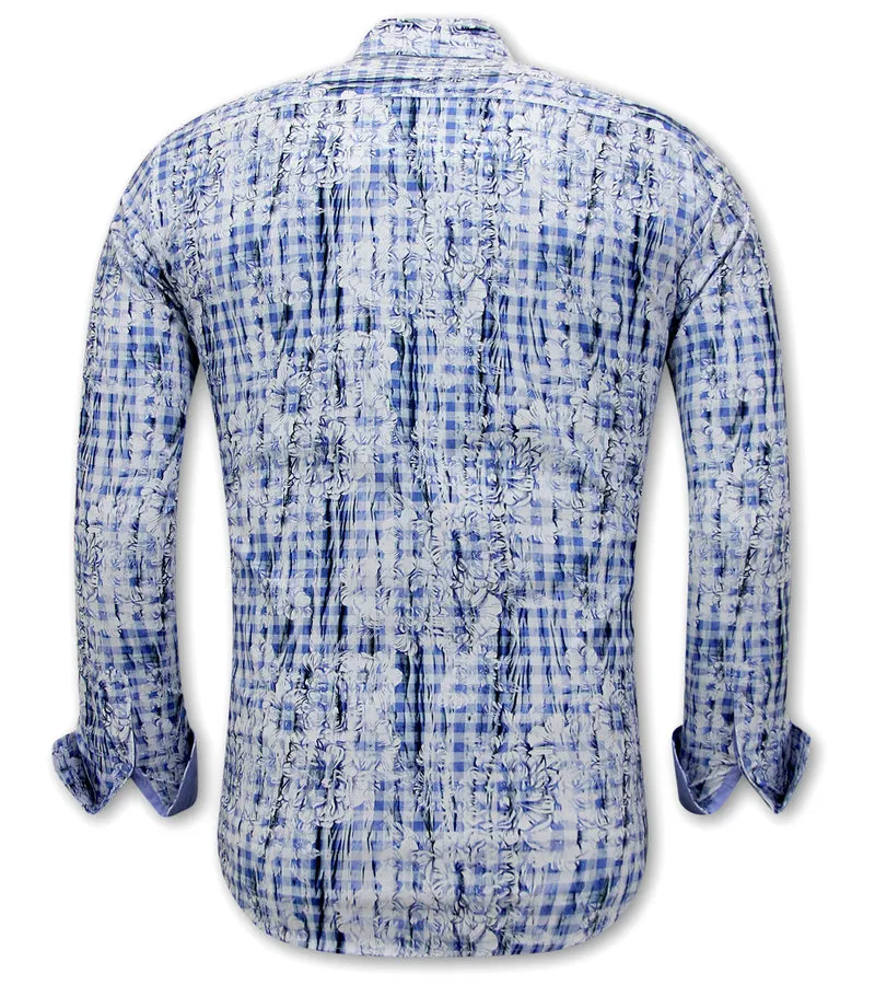 FLOR CAMISA HOMBRE  3116  AZUL