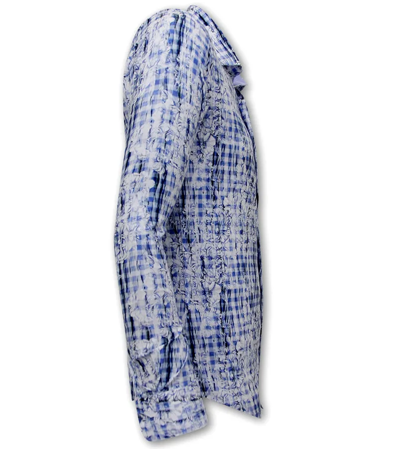 FLOR CAMISA HOMBRE  3116  AZUL