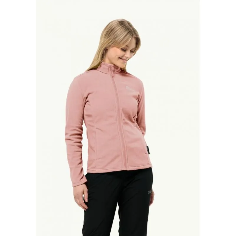 Forro polar de mujer JACK WOLSKINS TAUNUS FZ W (Rose Dawn)