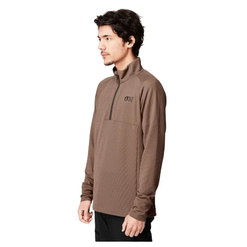 Forro polar Picture HAUPREK 1/4 TECH FLEECE (Acorn) Men's