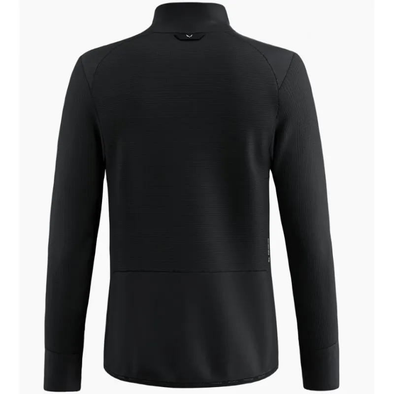 Forro polar Salewa CHAQUETA PUEZ WAFFLE HYB PL (black out) Hombre