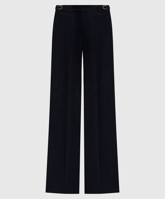 Gabriela Hearst Blue Vesta wool and silk flared pants