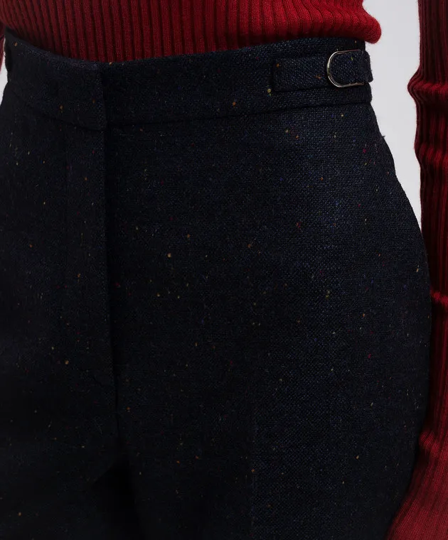 Gabriela Hearst Blue Vesta wool and silk flared pants