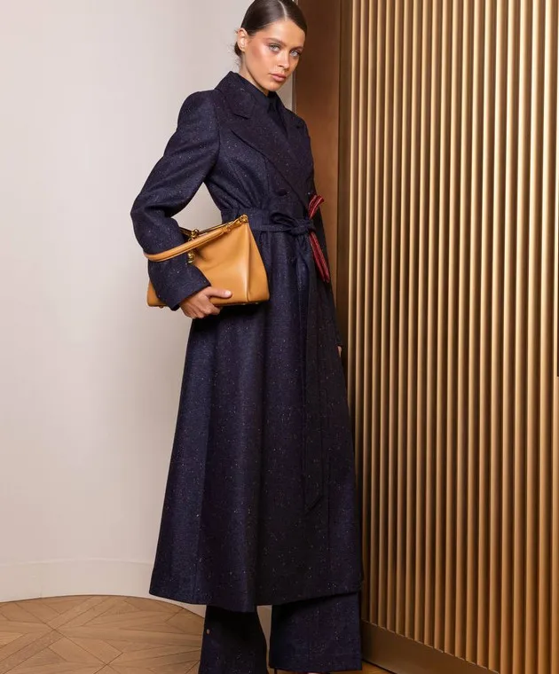Gabriela Hearst Blue Vesta wool and silk flared pants