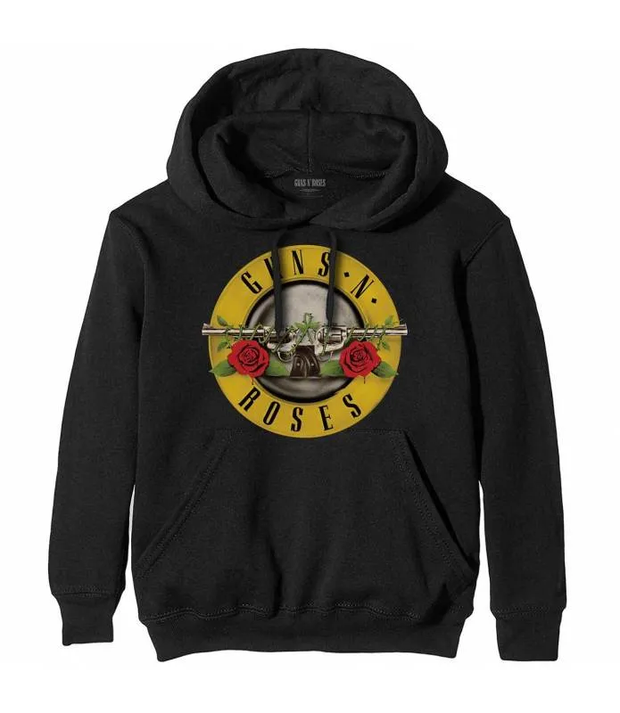 Guns N' Roses Logo Clásico Pullover Hoodie Sudadera con capucha GNRHD04MB