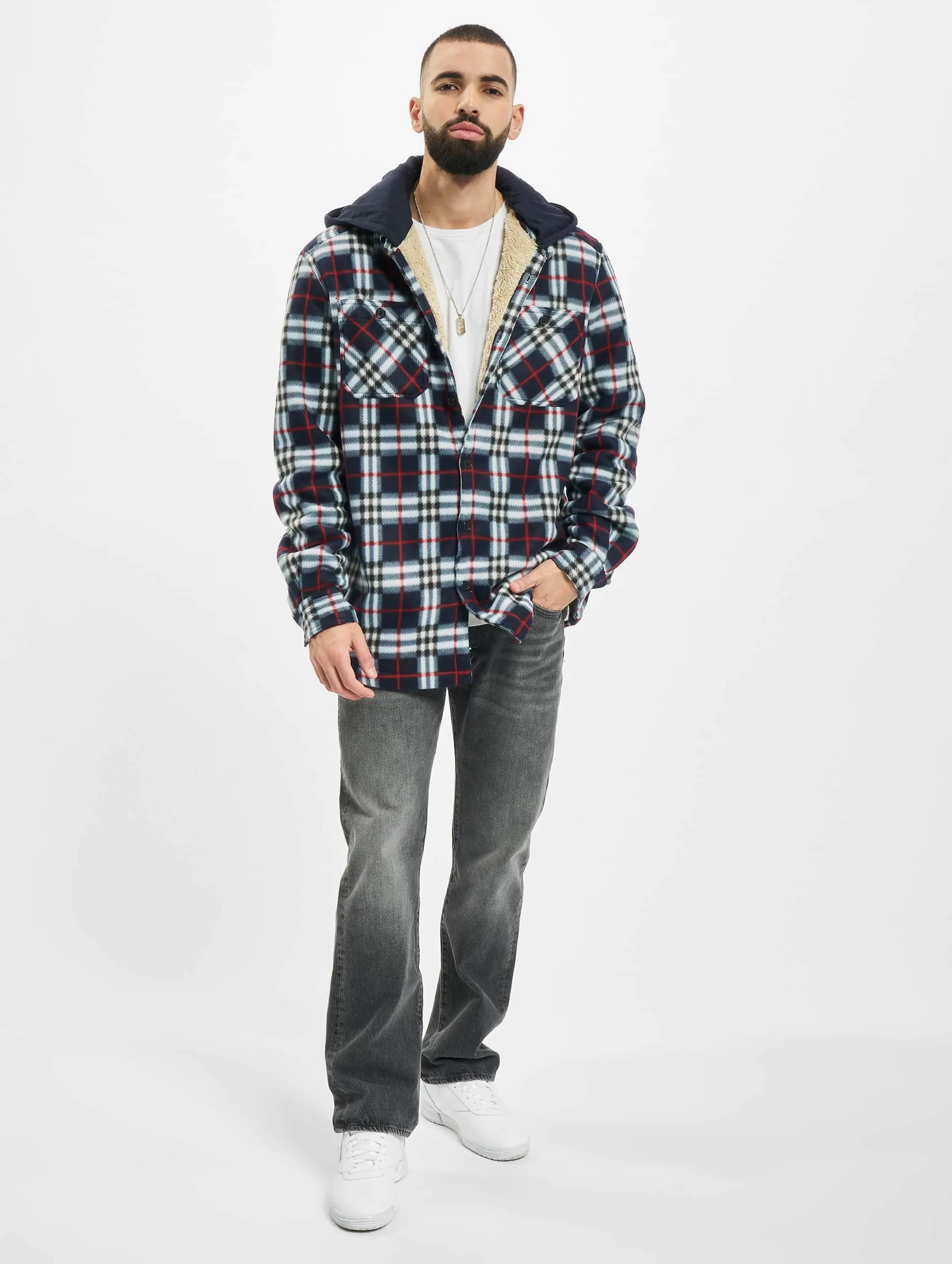 Hooded Polar Fleece Overshirt 