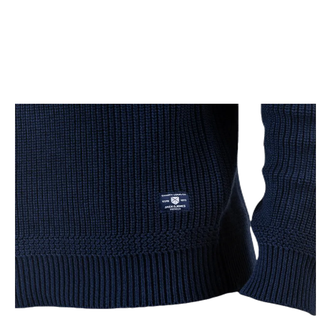 Jack & Jones Davis Knit Shawl Neck Blue