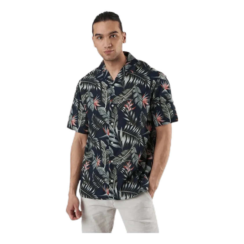 Jack & Jones Marty Organic Shirt Ss Blue