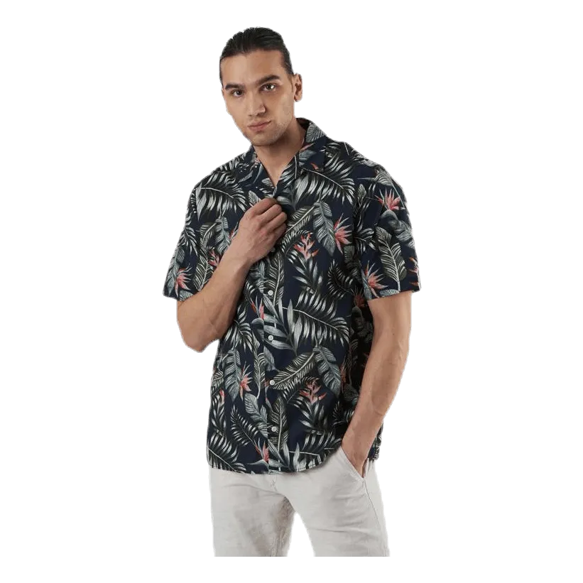 Jack & Jones Marty Organic Shirt Ss Blue
