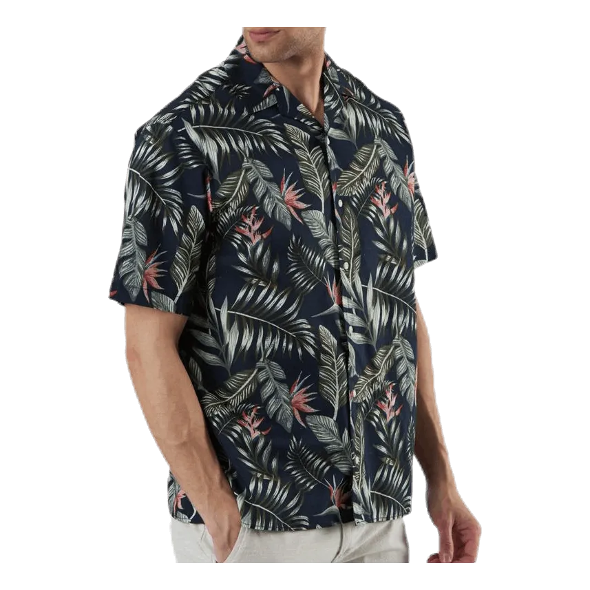 Jack & Jones Marty Organic Shirt Ss Blue