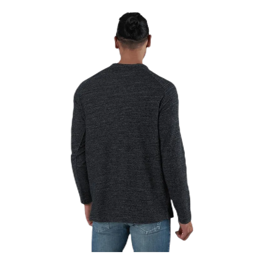 Jack & Jones Ozil Tee Ls Crew Neck Black