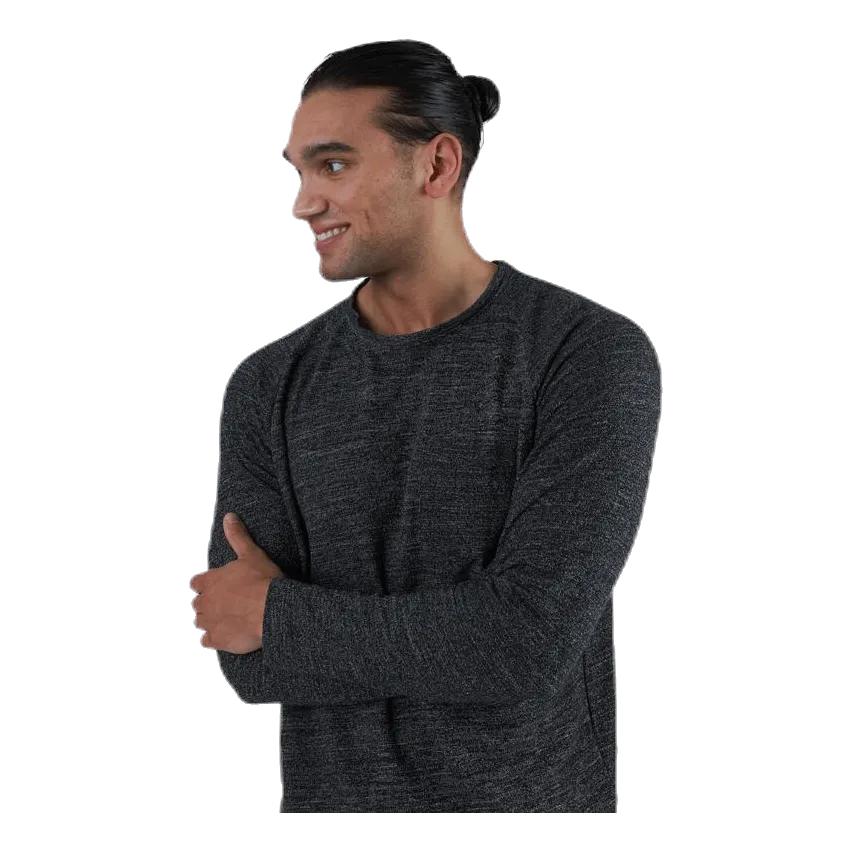 Jack & Jones Ozil Tee Ls Crew Neck Black