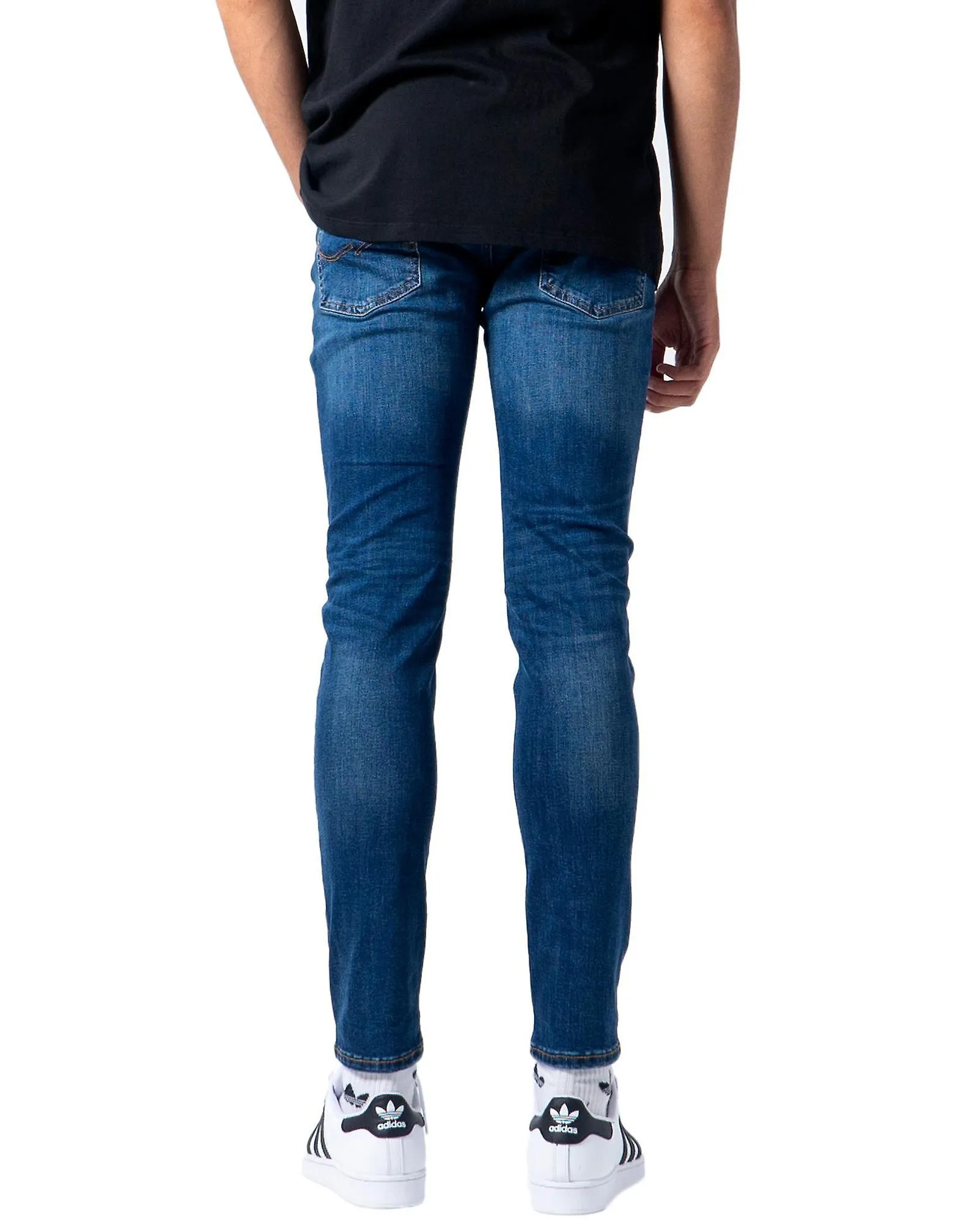 Jack & Jones Plain Jeans with Zip and Button Fastening