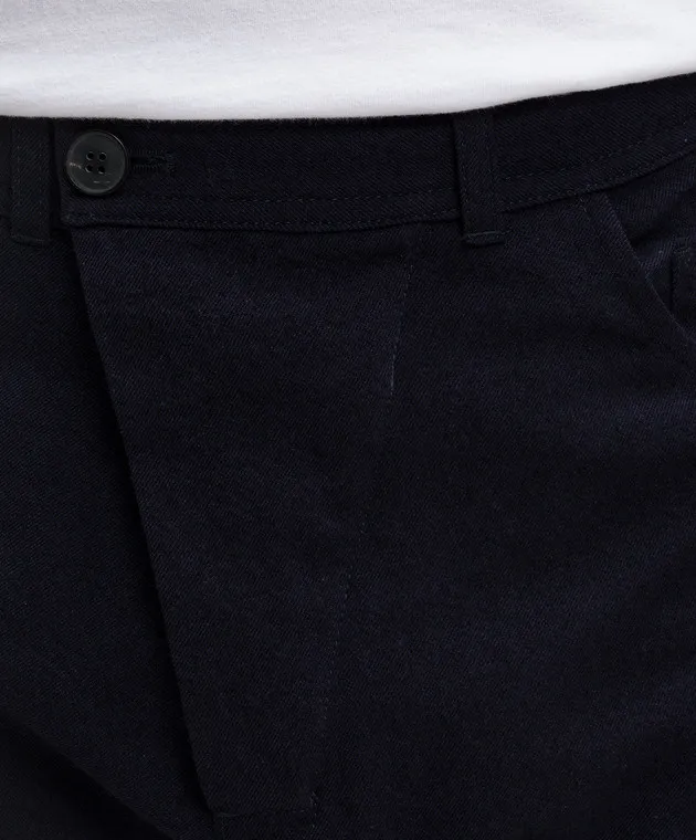 Jan Jan Van Essche Blue pants with wool