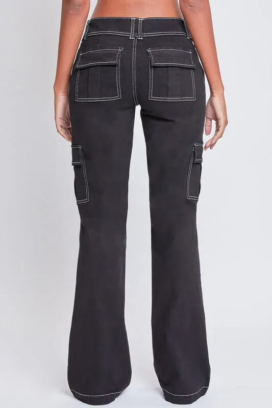 Jeans cargo con cierre doble YMI