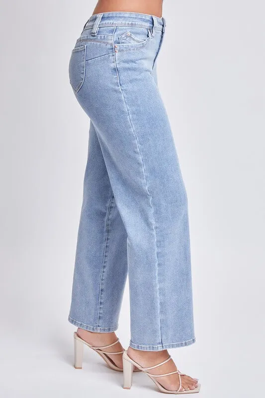 Jeans moldeador talle alto corte recto YMI