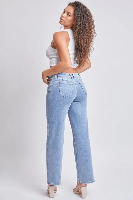 Jeans moldeador talle alto corte recto YMI