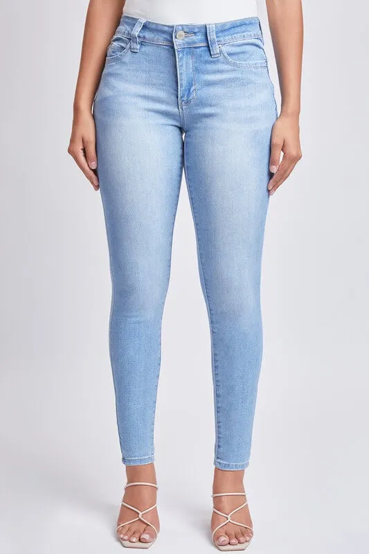 Jeans skinny moldeador de figura talle medio YMI