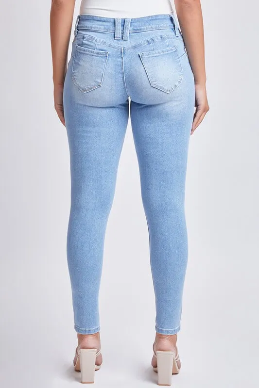Jeans skinny moldeador de figura talle medio YMI