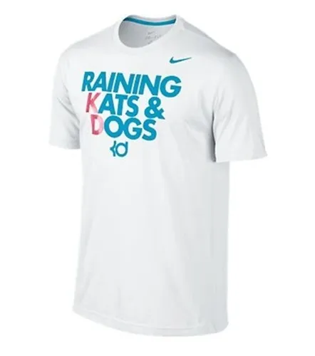 KD Raining Tee (100/blanco/azul)