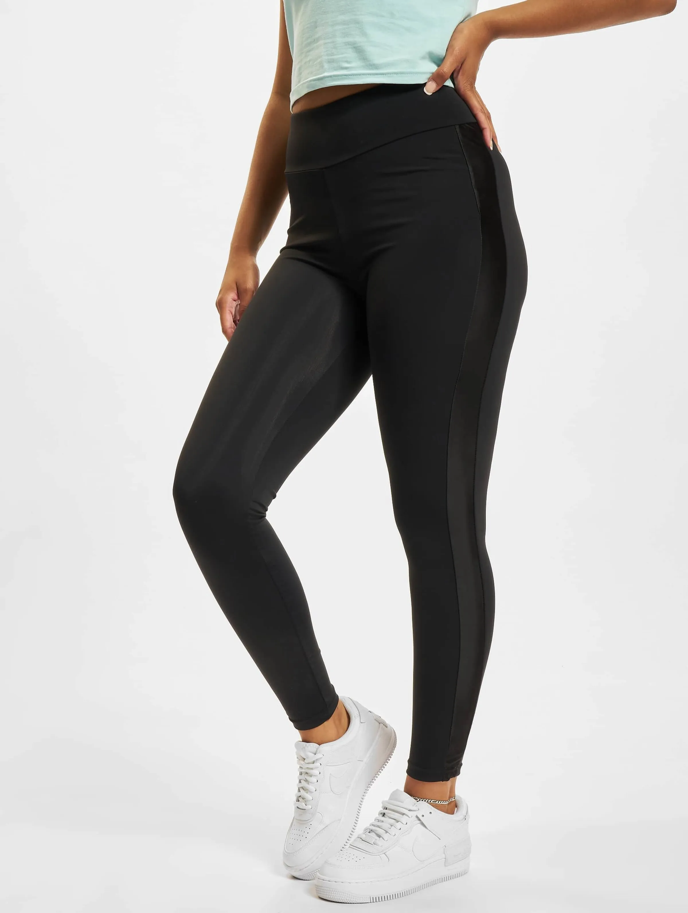 Ladies Highwaist Shiny Stripe