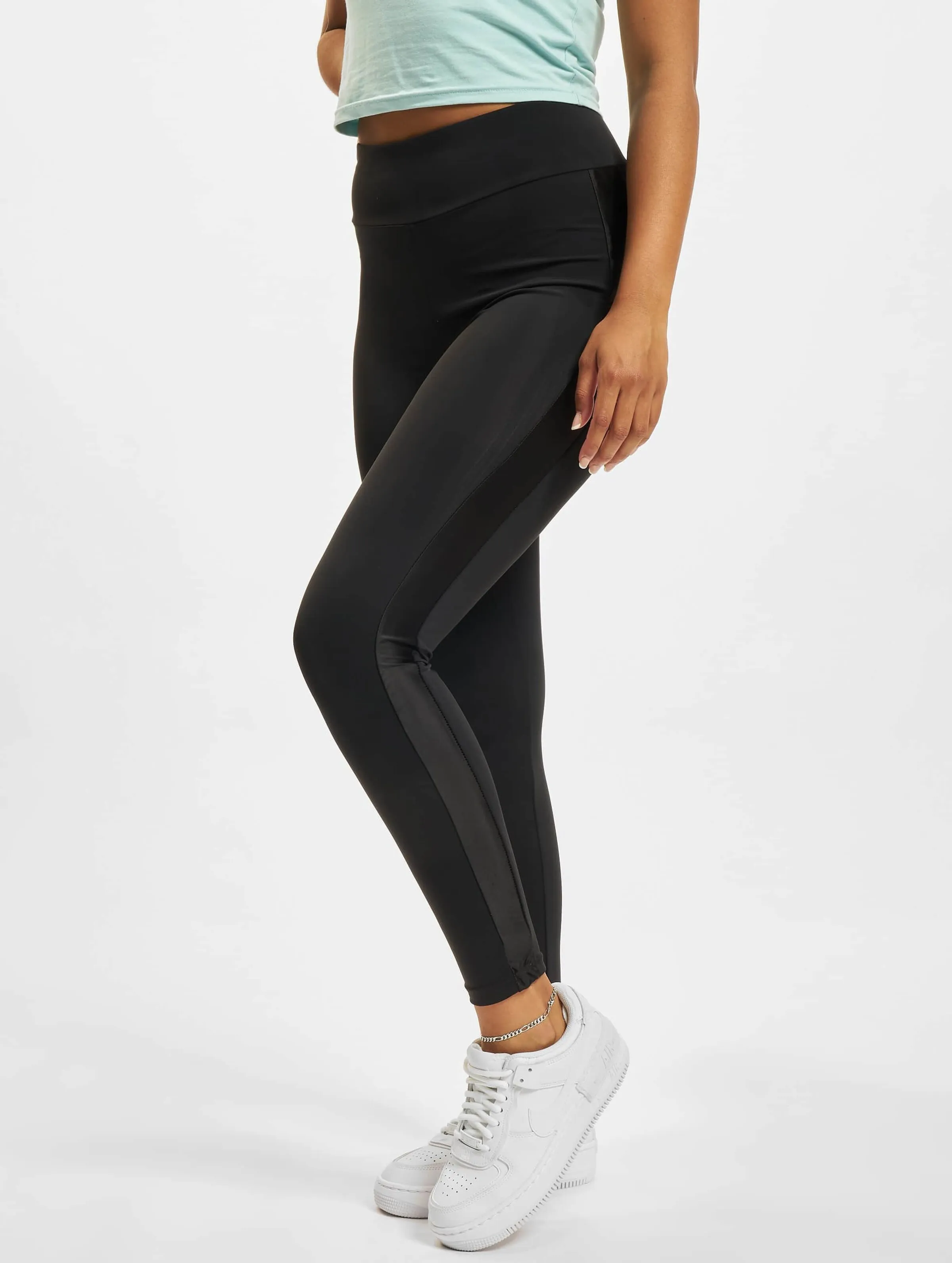 Ladies Highwaist Shiny Stripe
