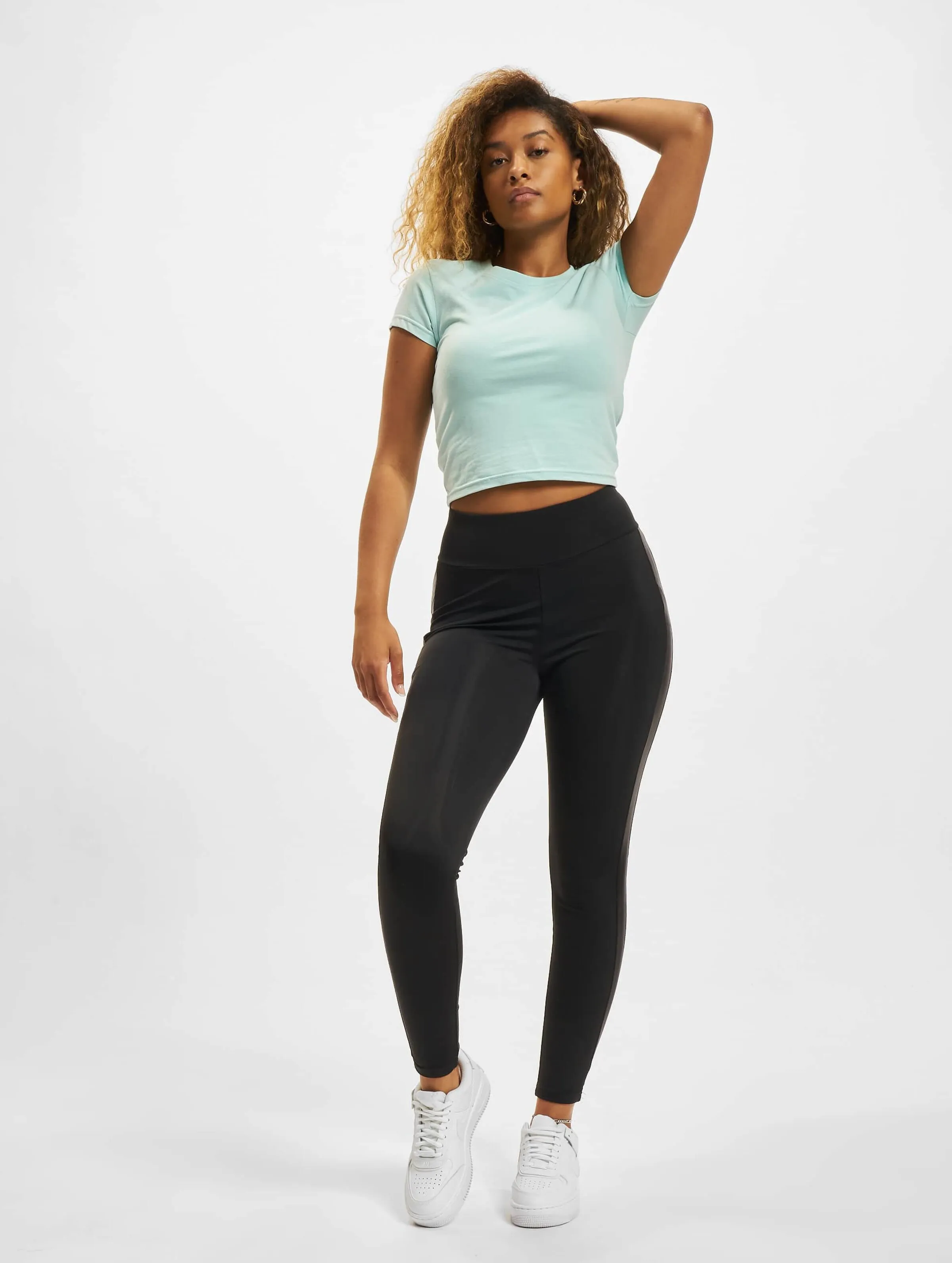 Ladies Highwaist Shiny Stripe