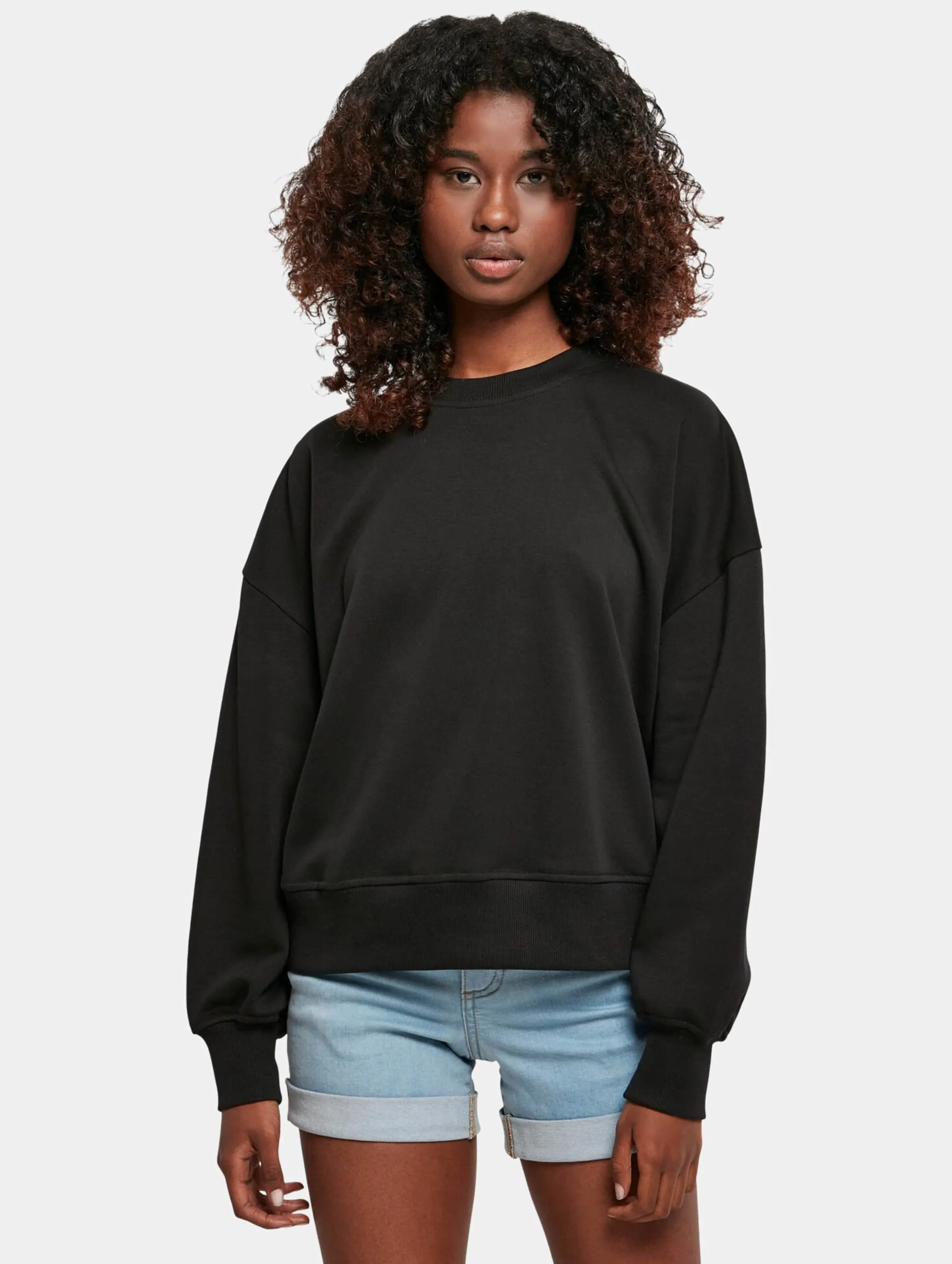 Ladies Oversized Rainbow Crewneck