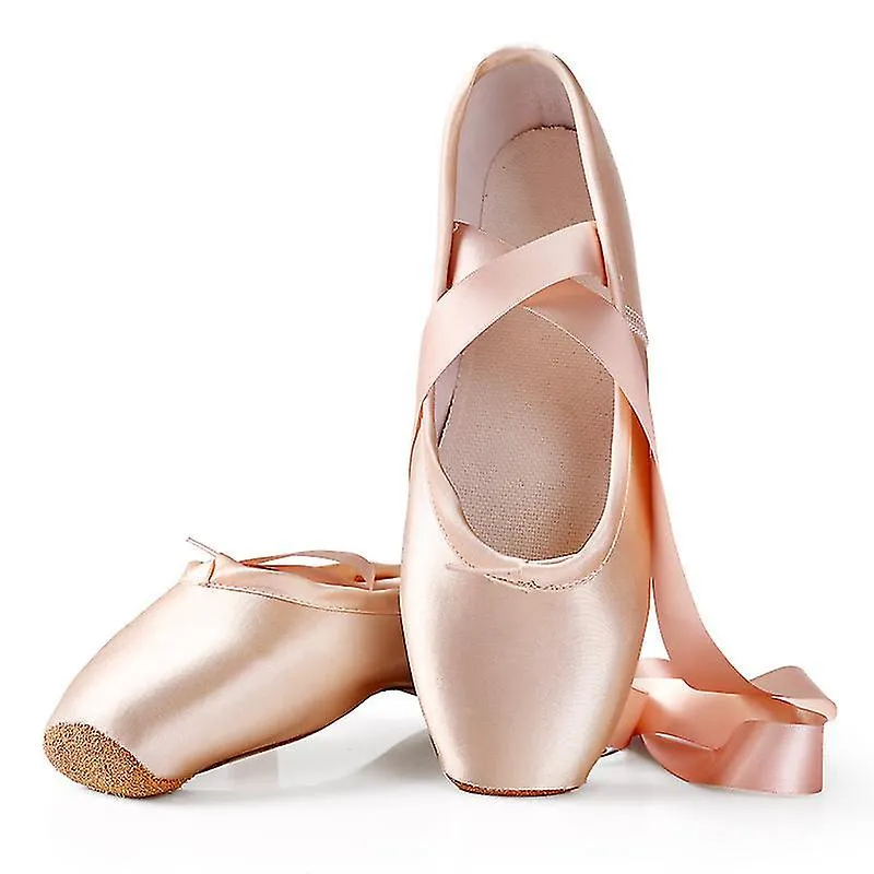 Ladies Ribbon Ballet Pointe Shoes con punteras Best Gift
