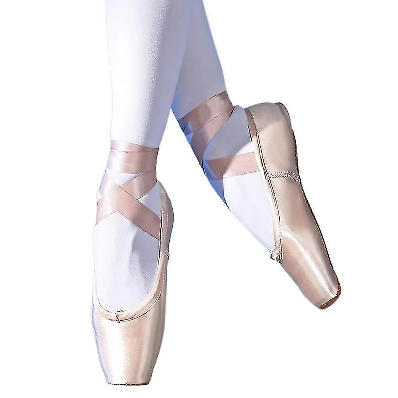 Ladies Ribbon Ballet Pointe Shoes con punteras Best Gift