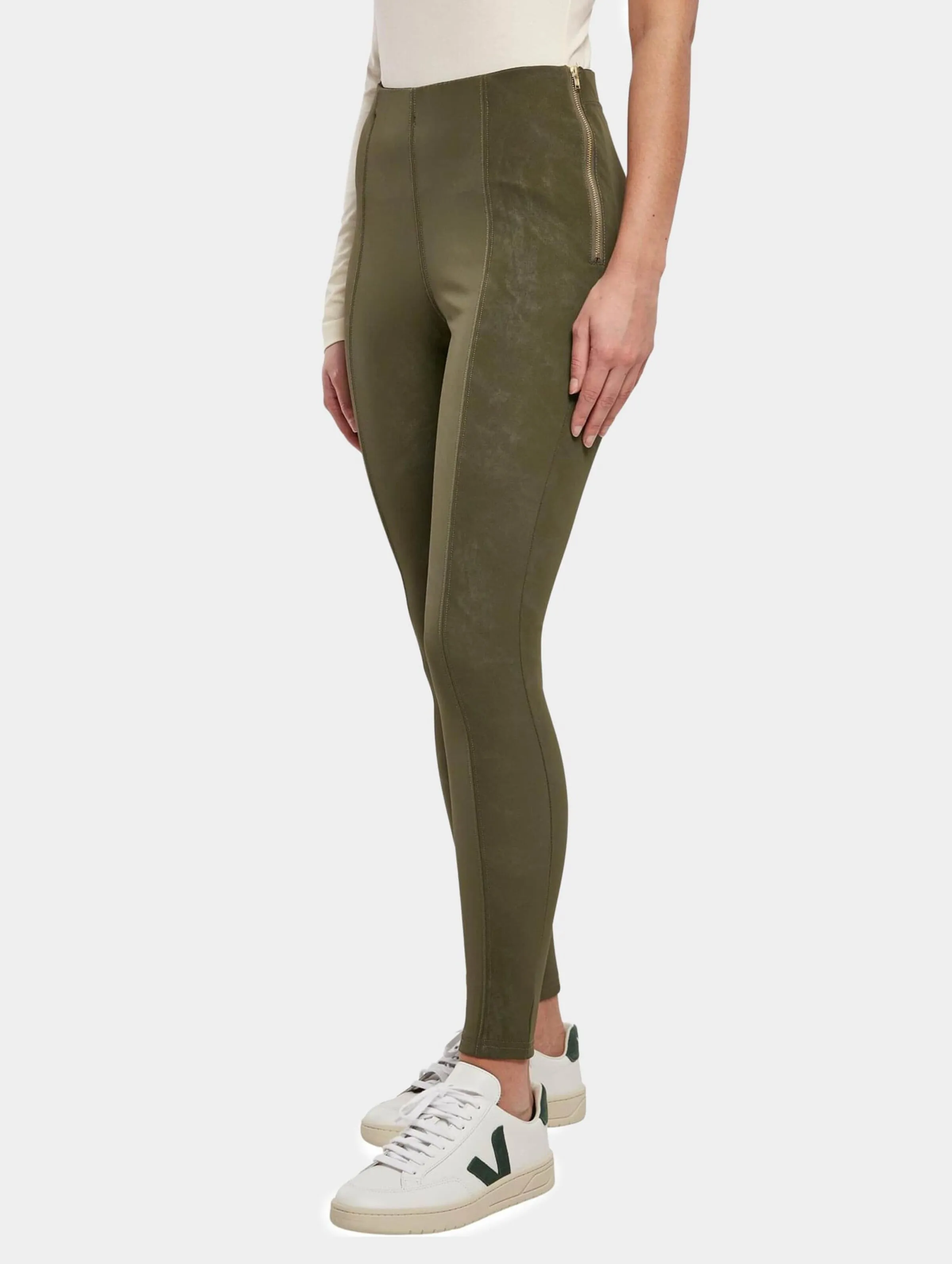 Ladies Washed Faux Leather