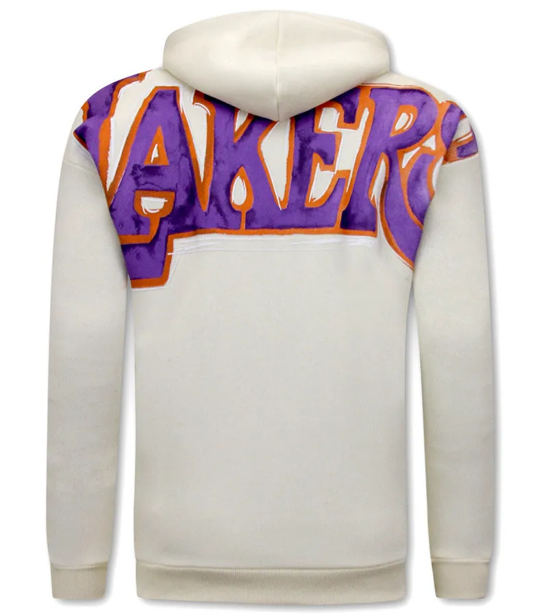 LAKERS SUDADERA CON CAPUCHA  22090  BEIGE