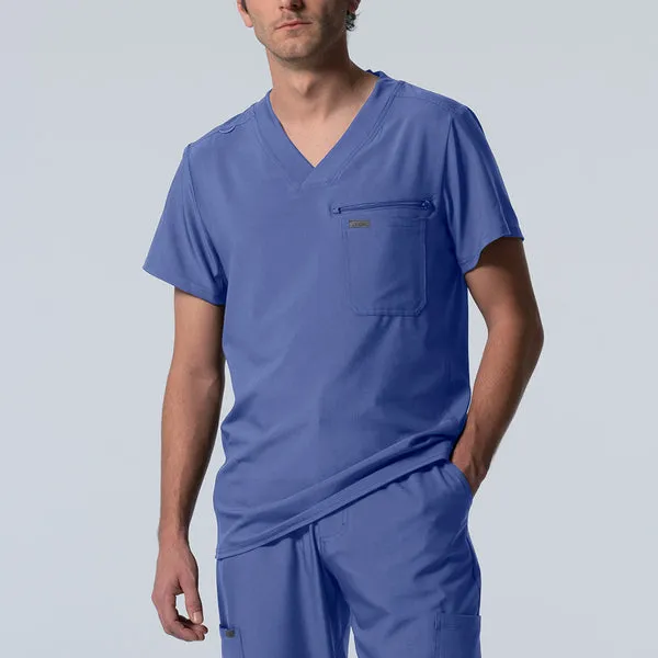 LANDAU FORWARD LT111  2POCKET VNECK SCRUB TOP