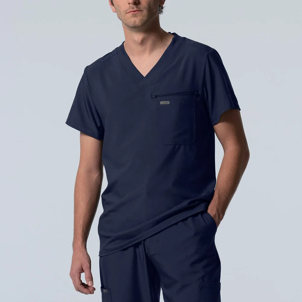 LANDAU FORWARD LT111  2POCKET VNECK SCRUB TOP