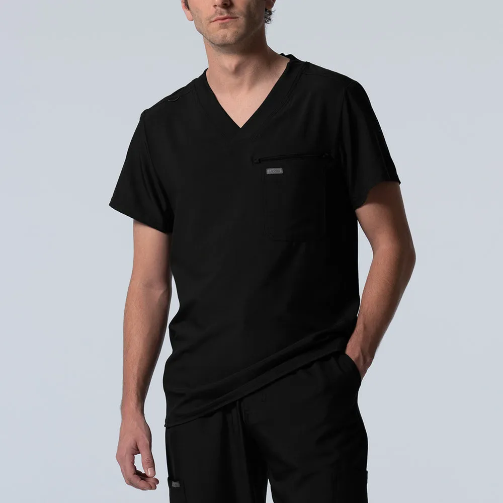 LANDAU FORWARD LT111  2POCKET VNECK SCRUB TOP