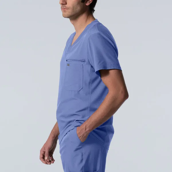 LANDAU FORWARD LT111  2POCKET VNECK SCRUB TOP