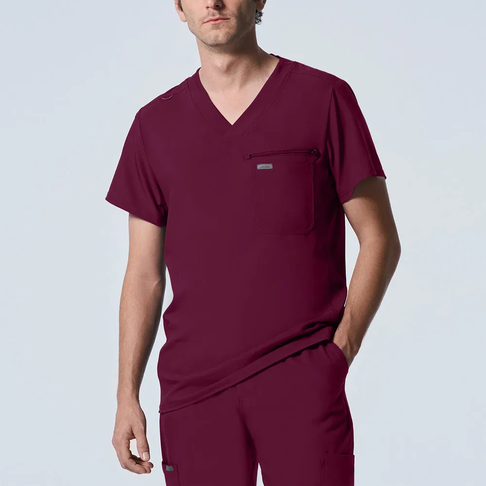 LANDAU FORWARD LT111  2POCKET VNECK SCRUB TOP