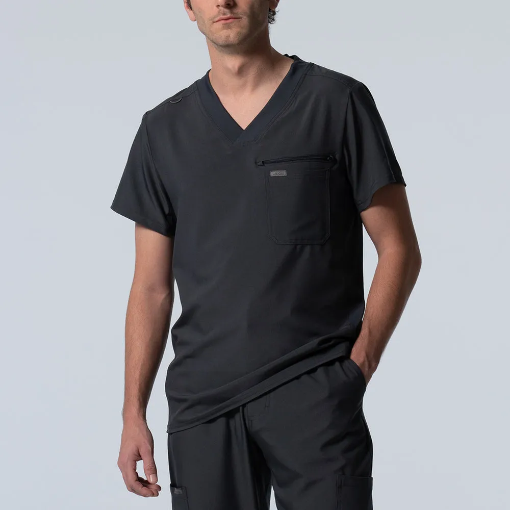 LANDAU FORWARD LT111  2POCKET VNECK SCRUB TOP