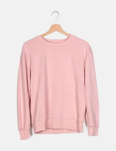 Lefties Sudadera rosa básica