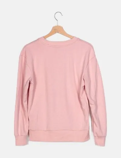 Lefties Sudadera rosa básica