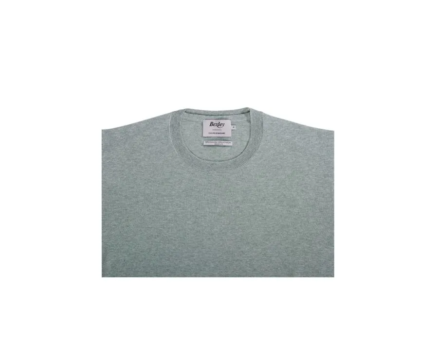 LIME GREEN ROUNDNECK  COTTON/LINEN JUMPER  CLINDMIR