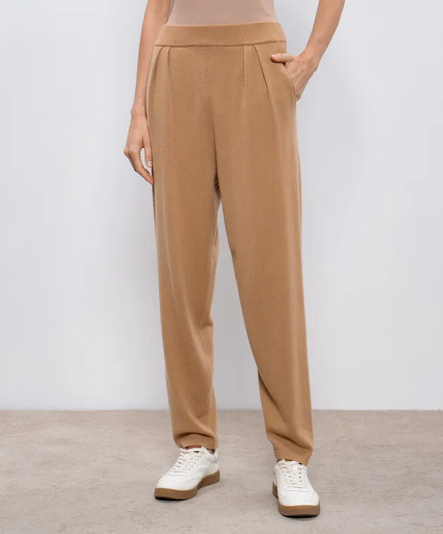 LISA YANG Brown Cashmere Joey Pants
