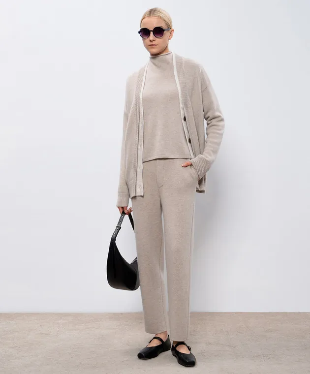 LISA YANG Sonya cashmere beige pants