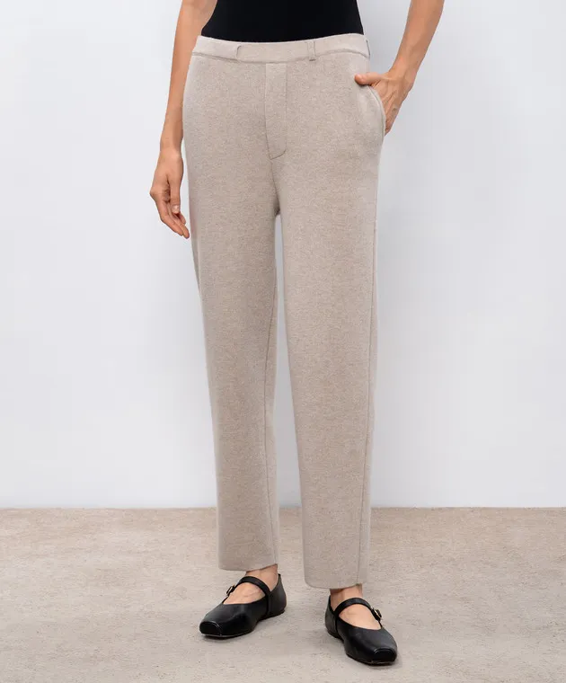 LISA YANG Sonya cashmere beige pants