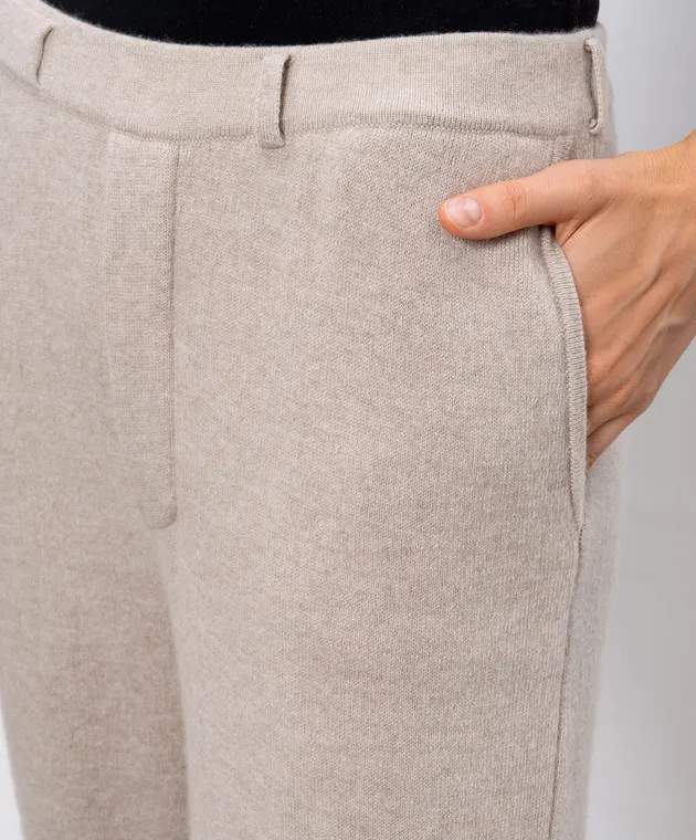 LISA YANG Sonya cashmere beige pants