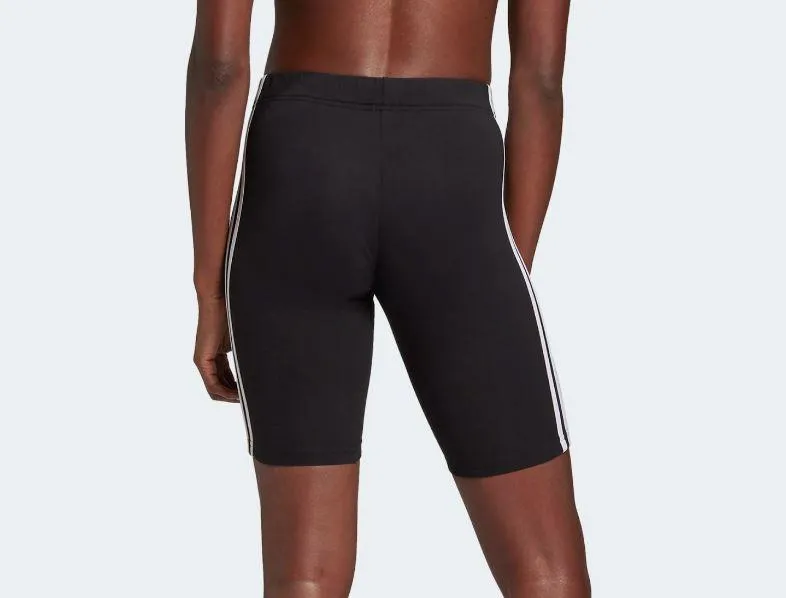 Malla Corta Adidas Essentials 3 Stripes Negra/Blanca