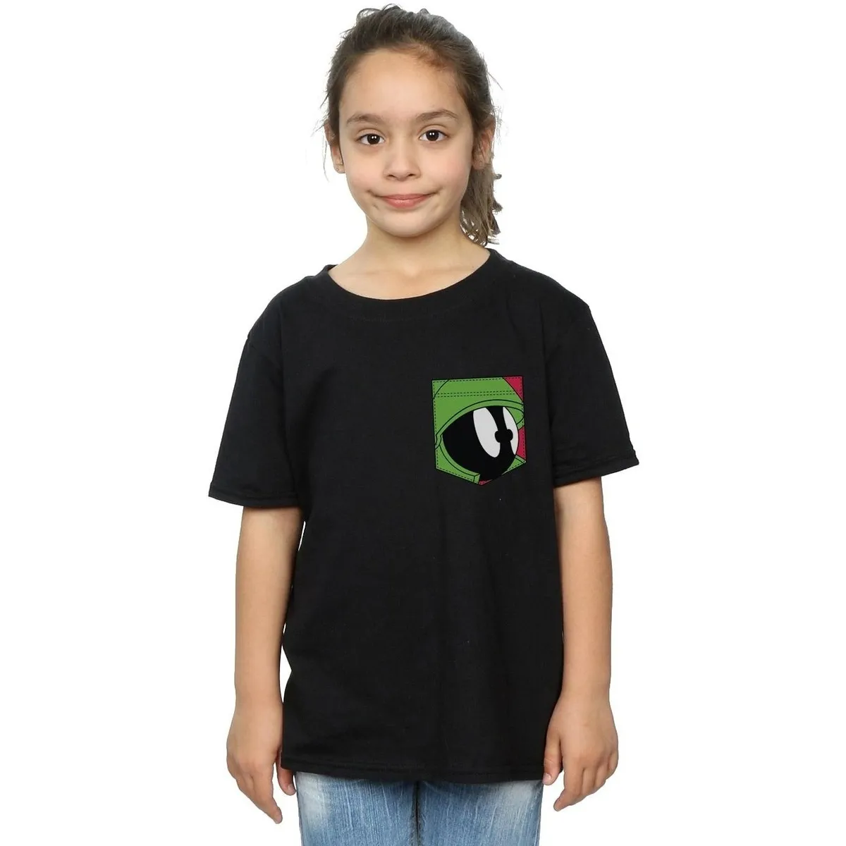 Marvin The Martian Face Faux Pocket