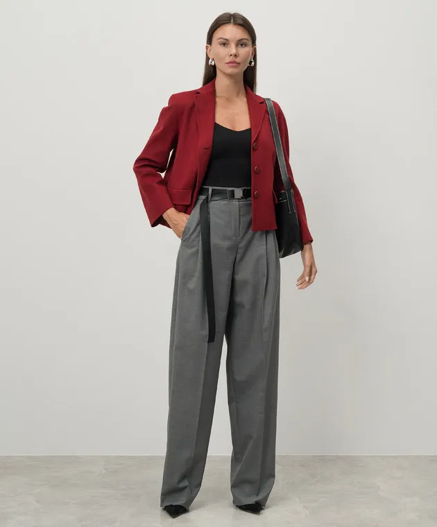 Max Mara Gray pants JUANITA with wool