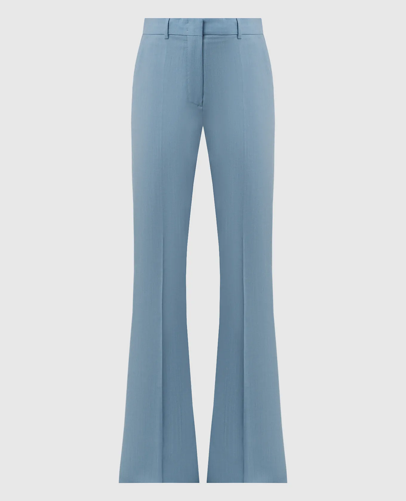 Max Mara Sportmax AEROSO blue flared pants with wool