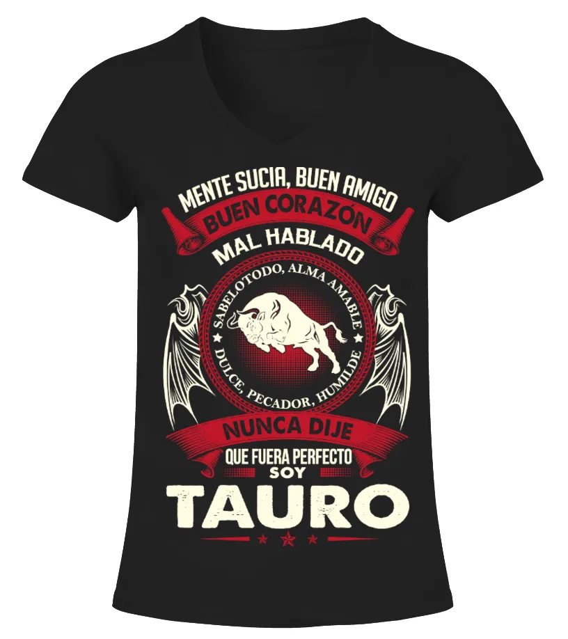 Mente sucia, buen amigo, buen corazón, mal hablado, sabelotodo, alma amable, du… Camiseta cuello pico Mujer